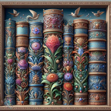 Load image into Gallery viewer, Diamond Painting - Full Square - Flower bookshelf (40*40CM)