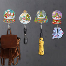 Load image into Gallery viewer, 6Pcs Acrylic Diamond Painting Hooks Christmas Theme Diamond Art Craft Wall Hooks
