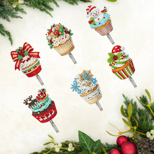 Load image into Gallery viewer, 6Pcs Acrylic Diamond Painting Hooks Christmas Theme Diamond Art Craft Wall Hooks