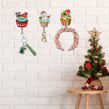 Load image into Gallery viewer, 6Pcs Acrylic Diamond Painting Hooks Christmas Theme Diamond Art Craft Wall Hooks