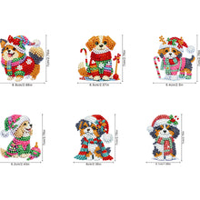 Load image into Gallery viewer, 6Pcs Acrylic Diamond Painting Hooks Christmas Theme Diamond Art Craft Wall Hooks