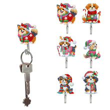 Load image into Gallery viewer, 6Pcs Acrylic Diamond Painting Hooks Christmas Theme Diamond Art Craft Wall Hooks