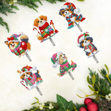 Load image into Gallery viewer, 6Pcs Acrylic Diamond Painting Hooks Christmas Theme Diamond Art Craft Wall Hooks