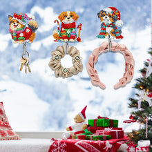 Load image into Gallery viewer, 6Pcs Acrylic Diamond Painting Hooks Christmas Theme Diamond Art Craft Wall Hooks