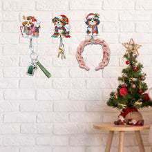 Load image into Gallery viewer, 6Pcs Acrylic Diamond Painting Hooks Christmas Theme Diamond Art Craft Wall Hooks