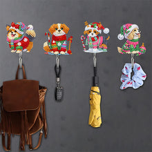Load image into Gallery viewer, 6Pcs Acrylic Diamond Painting Hooks Christmas Theme Diamond Art Craft Wall Hooks