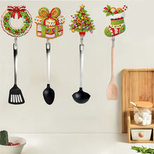 Load image into Gallery viewer, 6Pcs Acrylic Diamond Painting Hooks Christmas Theme Diamond Art Craft Wall Hooks