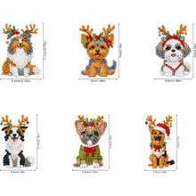 Load image into Gallery viewer, 6Pcs Acrylic Diamond Painting Hooks Christmas Theme Diamond Art Craft Wall Hooks
