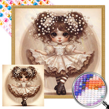 Load image into Gallery viewer, AB Diamond Painting - Full Round - Puffy skirt girl (40*40CM)