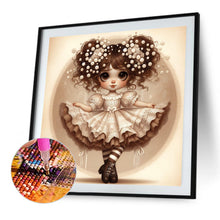 Load image into Gallery viewer, AB Diamond Painting - Full Round - Puffy skirt girl (40*40CM)