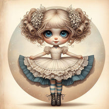 Load image into Gallery viewer, AB Diamond Painting - Full Round - Puffy skirt girl (40*40CM)