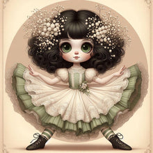 Load image into Gallery viewer, AB Diamond Painting - Full Round - Puffy skirt girl (40*40CM)