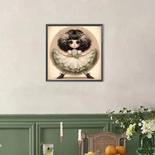 Load image into Gallery viewer, AB Diamond Painting - Full Round - Puffy skirt girl (40*40CM)