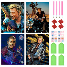 Load image into Gallery viewer, 4pcs Round Diamond Painting Set - Stars (30*40CM)