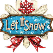 Load image into Gallery viewer, Acrylic Christmas Diamond Art Painting Hanging Ornament Kit (Let It Snow)
