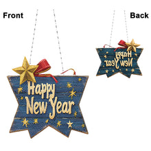 Load image into Gallery viewer, Acrylic Christmas Diamond Art Painting Hanging Ornament Kit (Happy New Year)