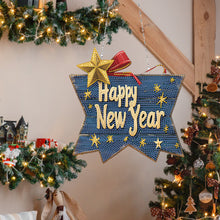 Load image into Gallery viewer, Acrylic Christmas Diamond Art Painting Hanging Ornament Kit (Happy New Year)
