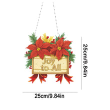 Load image into Gallery viewer, Acrylic Christmas Diamond Art Painting Hanging Ornament Kit (Joy to All)