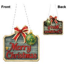 Load image into Gallery viewer, Acrylic Christmas Diamond Art Painting Hanging Ornament Kit (Merry Christmas)