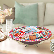 Load image into Gallery viewer, Diamond Painting Wooden Serving Tray Diamond Art Tableware Manager Tray (Blue)