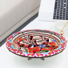Load image into Gallery viewer, Diamond Painting Wooden Serving Tray Diamond Art Tableware Manager Tray (Blue)