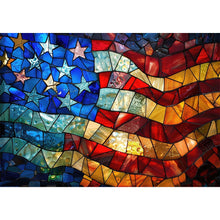 Load image into Gallery viewer, Diamond Painting - Full Round - American flag (50*35CM)