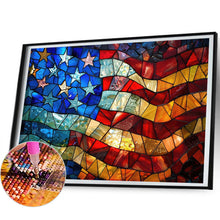 Load image into Gallery viewer, Diamond Painting - Full Round - American flag (50*35CM)