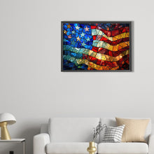 Load image into Gallery viewer, Diamond Painting - Full Round - American flag (50*35CM)
