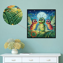 Load image into Gallery viewer, Diamond Painting - Partial Special Shaped - Funny bug (30*30CM)