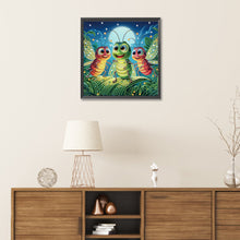 Load image into Gallery viewer, Diamond Painting - Partial Special Shaped - Funny bug (30*30CM)