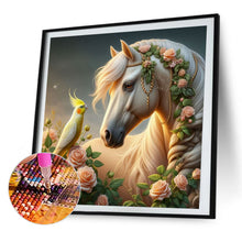 Load image into Gallery viewer, AB Diamond Painting - Full Square - White horse (40*40CM)