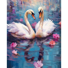 Load image into Gallery viewer, AB Diamond Painting - Full Square - Swan (40*50CM)