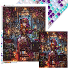 Load image into Gallery viewer, Diamond Painting - Full Round - Cartoon witch magic (55*70CM)