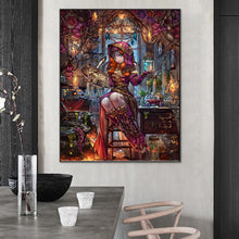 Load image into Gallery viewer, Diamond Painting - Full Round - Cartoon witch magic (55*70CM)