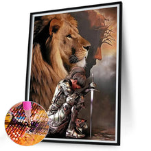 Load image into Gallery viewer, Diamond Painting - Full Round - Lion and warrior girl (55*70CM)