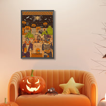 Load image into Gallery viewer, Diamond Painting - Full Round - Halloween movie theater atmosphere (40*60CM)