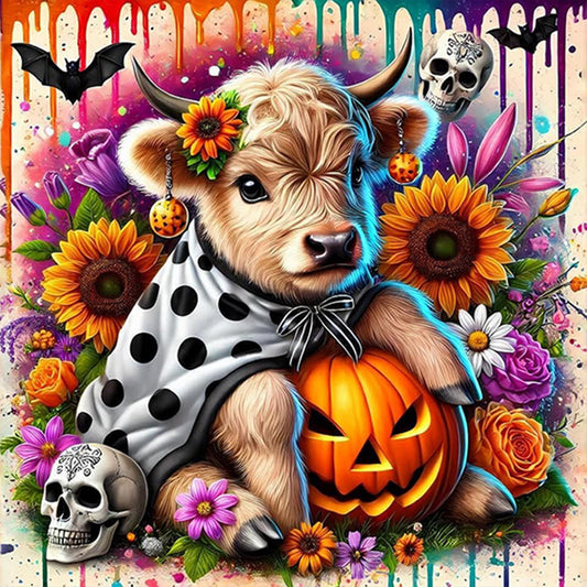 AB Diamond Painting - Full Round - Halloween yak (40*40CM)