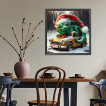 Load image into Gallery viewer, Diamond Painting - Full Round - Christmas dinosaur (40*40CM)