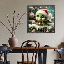 Load image into Gallery viewer, Diamond Painting - Full Round - Christmas dinosaur (40*40CM)