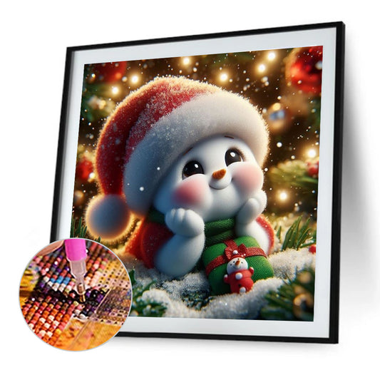 Diamond Painting - Full Round - Christmas snowman (40*40CM)