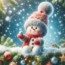 Load image into Gallery viewer, Diamond Painting - Full Round - Christmas snowman (40*40CM)