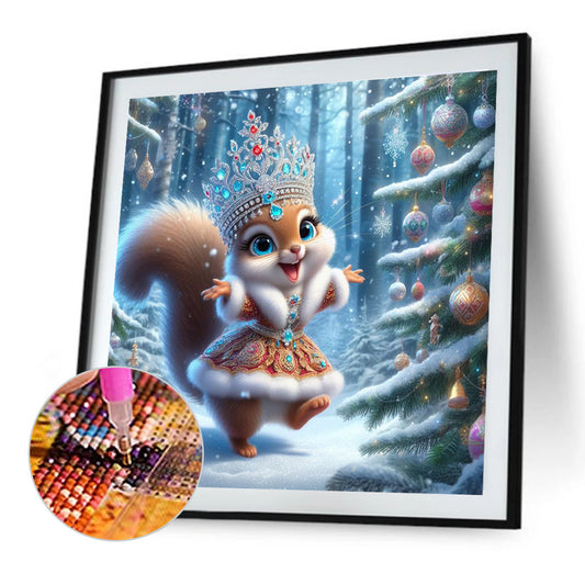 Diamond Painting - Full Round - Christmas squirrels (40*40CM)