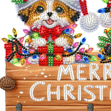 Load image into Gallery viewer, Wooden Christmas Diamond Art Hanging Hooks 3 Hooks Rhinestone Painting Coat Hook
