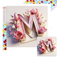 Load image into Gallery viewer, Diamond Painting - Full Square - Letter M (40*40CM)