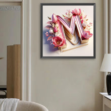 Load image into Gallery viewer, Diamond Painting - Full Square - Letter M (40*40CM)