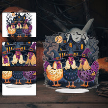 Load image into Gallery viewer, Acrylic Halloween Theme Diamond Painting Tabletop Ornaments Kit (Chicken)