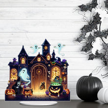 Load image into Gallery viewer, Acrylic Halloween Theme Diamond Painting Tabletop Ornaments Kit (Haunted House)