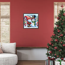 Load image into Gallery viewer, Diamond Painting - Full Round - Red gnome and snowman (40*40CM)
