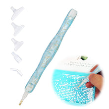 Load image into Gallery viewer, Sequins Diamond Painting Pen with Clay with 6 Tips Glitter Diamond Art Pen