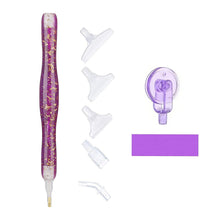 Load image into Gallery viewer, Sequins Diamond Painting Pen with Clay & 6 Tips Glitter Diamond Art Pen